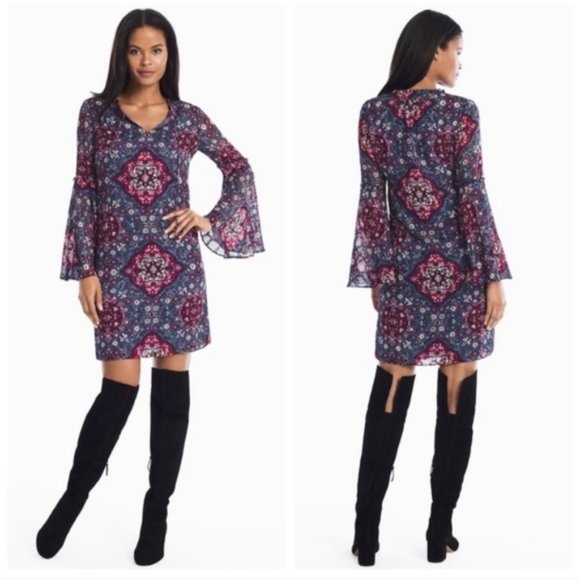 White House Black Market Dresses & Skirts - 🐙Whbm medallion shift dress NWT
